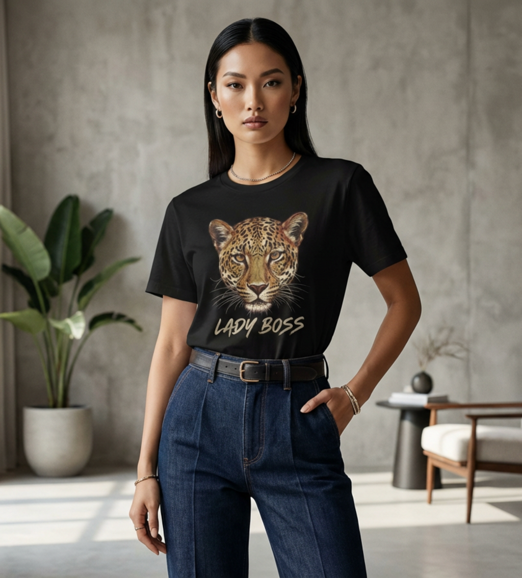 Lady Boss Leopard Tee