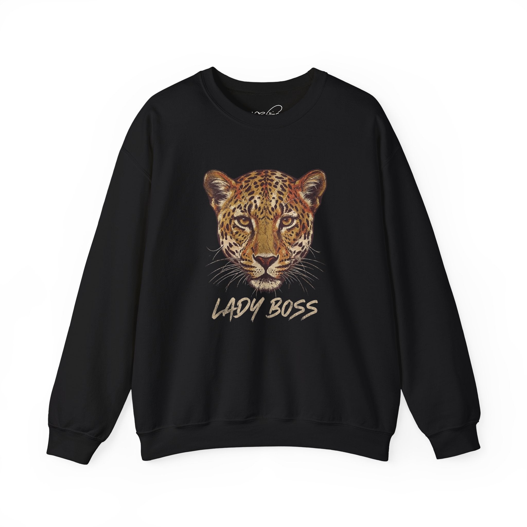 Lady Boss Leopard Crewneck Sweatshirt