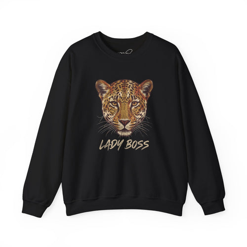 Lady Boss Leopard Crewneck Sweatshirt